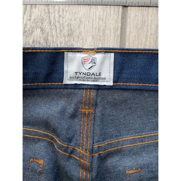 Tyndale FR Jeans Men 36x30 Blue FLF 800 15 CAL CAT 2 NFPA 2112 USA Made Workwear - Picture 5 of 9